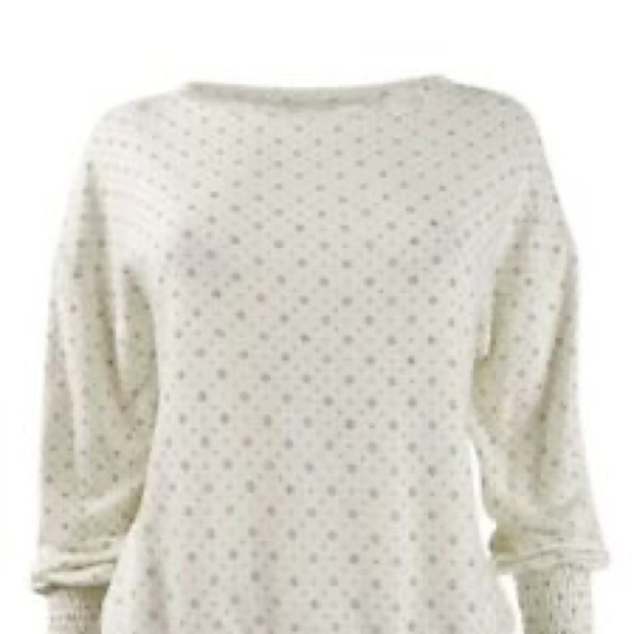 NWT Lucky Brand Long Sleeve Top w/ Cinched Cuff XS/TP - Picture 2 of 6